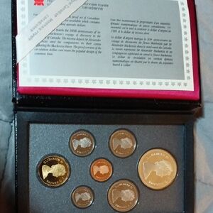 Canadian Coin Set with Display Case